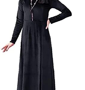 فستان نسائى أسود قطيفة