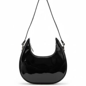 شنطه حريمى يد كروس على شكل مركب جلد لامع - حجم صغير 25 سنتى متر فى 20 سنتى متر