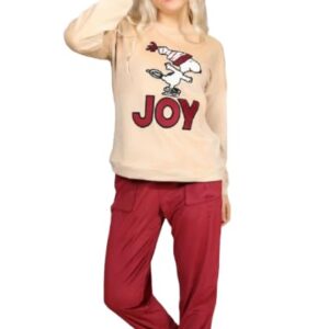 بيجامة شتوية كاجوال للنساء من قطعتين قطيفة مقاس موحد كود9603