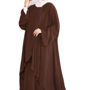 أدناء اسلامي قطعتين ( بلوزة وجيبة ) كريب رويال موديل 4058 مقاس موحد يلبس حتى 120 ك للنساء من GAMAL SONS FOR ABAYA
