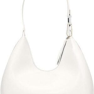 شنطة كتف للنساء، شنطة صغيرة للاستخدام اليومي، شنطة هوبو عصرية، شنطة بتصميم هلال مع سحاب للاغلاق