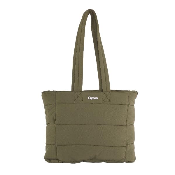 31P6Lholz9L شنطة كتف ويد كبيرة ووتربروف مبطنة ناعمة للنساء شنطة حريمي كتف متعددة الجيوب وعملية – حقيبة يد واسعة متعددة الاستخدامات، مناسبة للشغل والجامعة والتسوق والحمل اليومي – من Qcase STORE