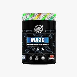 مسحوق تركيبة الأحماض الأمينية بنكهة الفراولة من مارفيلوس نيوتريشن، 400 جرام