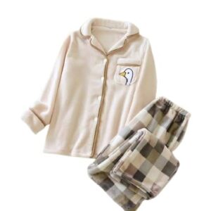 طقم بيجاما شتوى قطيفة