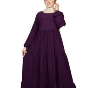عبايه أدوار فضفاضه كريب مقاس موحد تلبس ل 120 ك للنساء من GAMAL SONS FOR ABAYA 8026GS31784-Parent