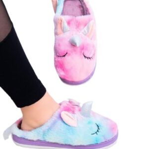 شبشب شتوي لكلوك حريمي للبيت فرو عالي يونيكورن