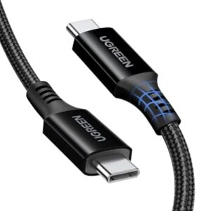 UGREEN iPhone Charger Cable 100W 2M, USB C to C Fast Charging Cable PD3.0 SCP BC1.2 5A, Braided Phone USB Cord for iPhone 17-15 Series, iPad, MacBook/iPad Pro/Air, Samsung S25 Ultra/24, Huawei P70