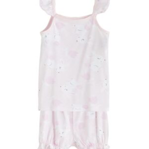 LC واكيكي طقم شورت للبنات الصغيرات مطبوع