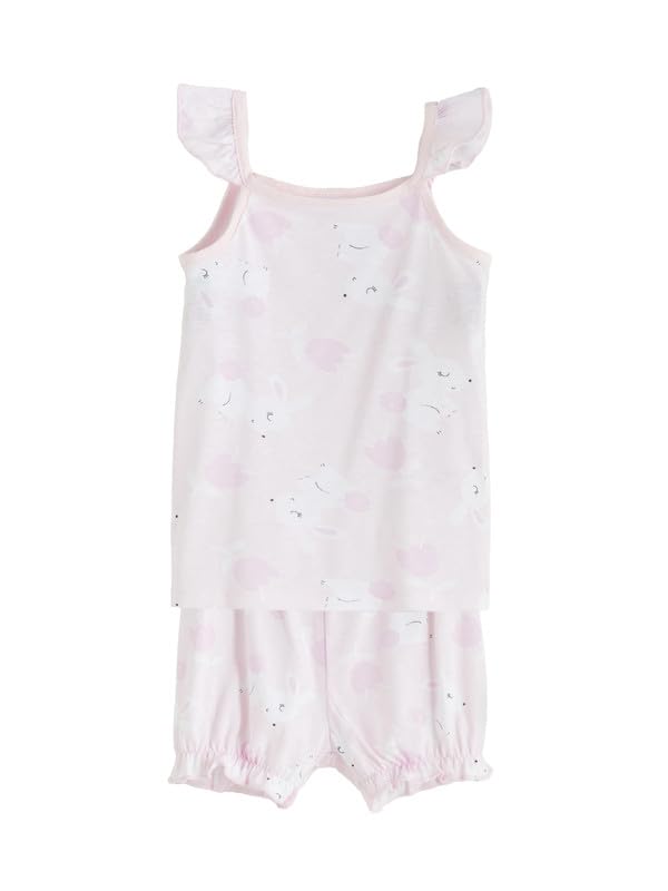 Version 1.0.0 LC واكيكي طقم شورت للبنات الصغيرات مطبوع