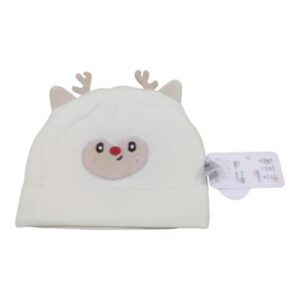 قبعة صغيرة فائقة النعومة مصنوعة من القطن بنسبة 100% - قبعة جيدة التهوية لحديثي الولادة والرضع (حتى 6 أشهر)