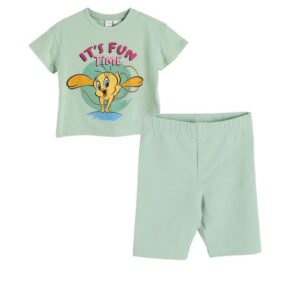 LC واكيكي طقم شورت مرخص للبنات من لوني تونز