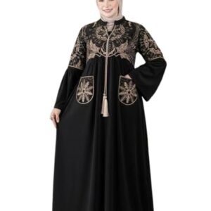 عباية قطيفة حريمي للاستقبال والخروج بخامة قطيفة هايدي تقيلة مستوردة – تصميم شتوي أنيق – مقاس 1 حتى 85 كجم | مقاس 2 حتى 120 كجم