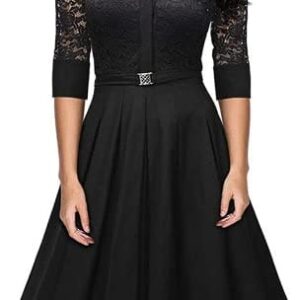 فستان نسائى اسود اية لاين شامل توب داخلى نساء