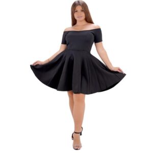 فستان نسائى اسود قصير