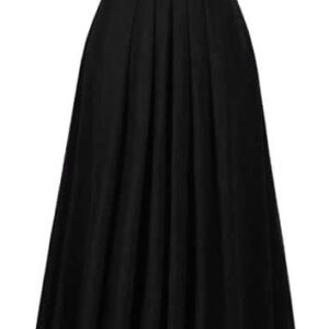 فستان طويل للنساء مصنوع من الشيفون بلون اسود