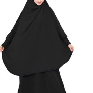 ادناء اسلامي قطعتين منفصلين كاب وعبايه كريب رويال مقاس موحد يلبس ل 90 ك للنساء من GAMAL SONS FOR ABAYA , 9035GS11152-Parent