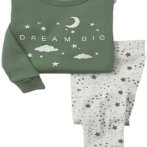 بيجامة شتوي للنساء كاجوال قطعتين ميلتون مقاس موحد لون زيتي كود 5039