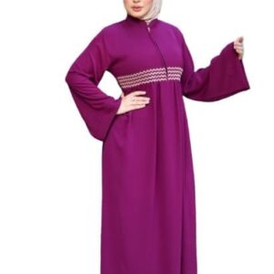 عبايه مطرزة للخروج كريب فيرونا موديل 04 للنساء من GAMAL SONS FOR ABAYA