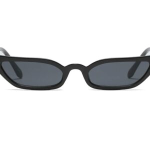Freckles Mark 90s Vintage Retro Narrow Cat Eye Sunglasses for Women Small Fashion Sun Glasses