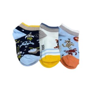 طقم شرابات بتصميم حذاء رياضي للأطفال الأولاد من سولو، 3 قطع