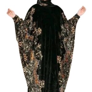 إسدال صلاة واستقبال وخروج حريمي قطيفة جنجاي مطبوعة مستوردة خامة تقيلة – فري سايز يناسب من 60 إلى 150 كجم