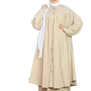 ادناء أسلامي 2 قطعة ( بلوزة وجيبة ) كريب رويال موديل 8111 مقاس موحد يلبس حتى 150 ك للنساء من GAMAL SONS FOR ABAYA