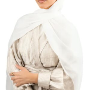 سكارف سهرة أورجانزا 1.9 م × 85 سم، حجاب رسمي بخيط لامع أو لفة شعر لحفلات الزفاف والحفلات والفساتين من قماش شفاف خفيف الوزن للارتداء في المناسبات