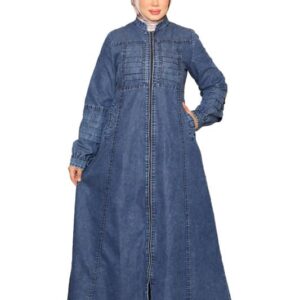 عباية نسائية طويلة جينز بسحاب وجيوب GAMAL SONS FOR ABAYA GS-1005-42216-Parent