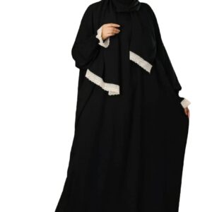 اسدال الصلاة من الفسكوز مع حجاب متصل - الوان متعددة