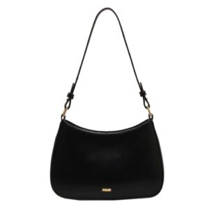 شنطة كتف صغيرة من الجلد للنساء يد بمقبض علوي لطيفة تحت الابط كلاتش - سحاب للاغلاق هدية رائعة رمادي