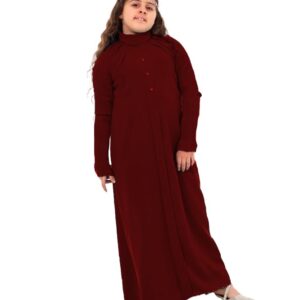 عباية بناتي كريب رويال طول 110 سم مقاس موحد للبنات , GS-6032 GAMAL SONS FOR ABAYA