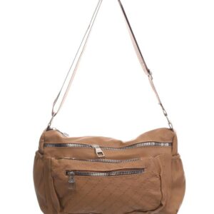 شنطة كروس من الجلد المقاوم للماء مع جيوب متعددة بسوستة للنساء من اكسبرس