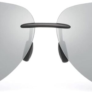 نظارات شمسية مستقطبة من ابوتو، نظارة شمسية افياتور كلاسيكية بدون اطار للحماية من الاشعة فوق البنفسجية 400، اكسسوارات للرجال خفيفة الوزن وقابلة للطي للقيادة والانشطة الخارجية والسفر (اسود)