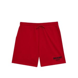 ديفاكتو شورت منسوج بقصة عادية للرجال E2344AX، لون احمر، مقاس L