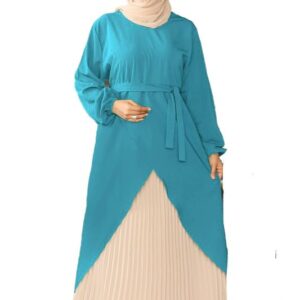 عبايه الخامه رويال المقاسات وان سايز تلبس لحد 110 كيلو قطعتين حزام خارجي GAMAL SONS FOR ABAYA GS-7049-11214-Parent