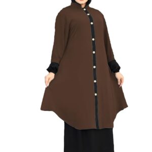 عباية وبلوزه بيزك مقاس موحد تلبيس 110 ك للنساء , GS-8135 GAMAL SONS FOR ABAYA