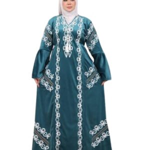 عباية قطيفة هايدي مستوردة مطرزة شتوي للاستقبال والخروج – تصميم فاخر وناعم للمحجبات – مقاس 1 من 60 الى 85 كجم ومقاس 2 من 85 الى 120 كجم