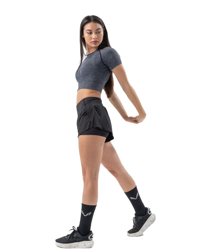 41HjhM2-5UL توب قصير فيتال للنساء من بي.فيرس، لون ستون ووش