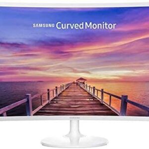 Samsung 27" White curve Monitor,FHD, 1920X1080, 16:9, 250cd/m2, 75Hz, 1000:1, 5 ms (GTG), FreeSync, Game Mode, Flicker Free, 1xHDMI, 1xDP