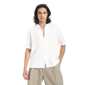 قميص نصف كم بخياطة ضيقة للرجال، 978