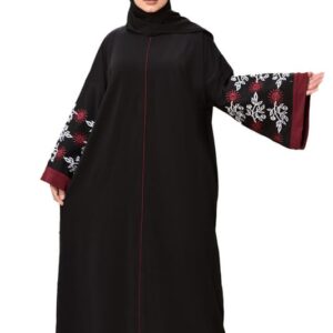 اسدال الخامه تطريز ليزر علي الكم المقاس وان سايز تلبيس 130 كيلو للنساء GAMAL SONS FOR ABAYA GS-7126-11546Parent