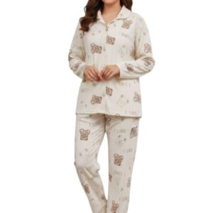 دفايه حريمي , بيجامه نسائي زبده مبطنه من جوه, طقم بيتي ون سايز يلبس ل 85ك