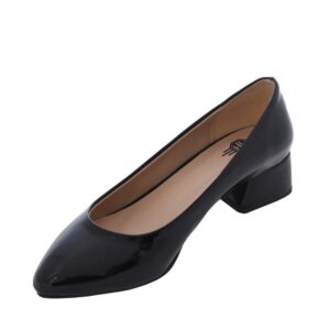 حذاء جلد بكعب للنساء من اتش ايه