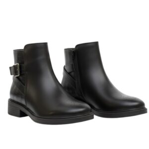 هاف بوت نسائي قصير أنيق من الجلد المستورد - متوفر بمقاسات و الوان مختلفه