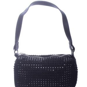 شنطة كروس شمواه للنساء من ستراس - اسود - 1243-1