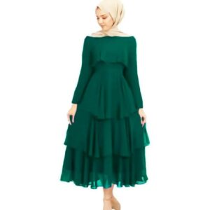 فستان شيفون طبقات مبطن نسائي