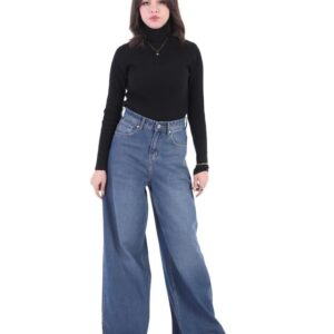 جي بي اس دينيم بنطلون جينز حريمى ميجا باجى ازرق ديرتى اللون 1538