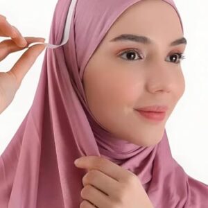 مجموعة شريط لاصق مزدوج الوجه وشفاف ومتعدد الأغراض للحجاب والملابس رائع لتثبيت الحجاب وضمان مظهر خالٍ من العيوب مكونة من 36 قطعة