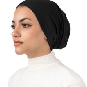 باندانا بدون خيط للنساء من لو فوال – باندانا قطنية – باندانا أساسية أنيقة تحت الحجاب