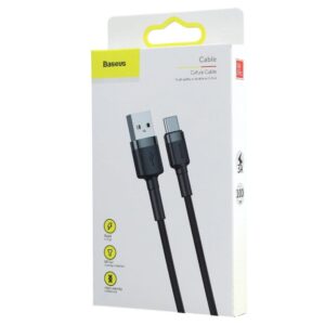 Baseus cafule Cable USB For Type-C 3A 1m Gray+Black